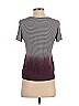 American Eagle Outfitters Ombre Gray Burgundy Short Sleeve Top Size XS - photo 2