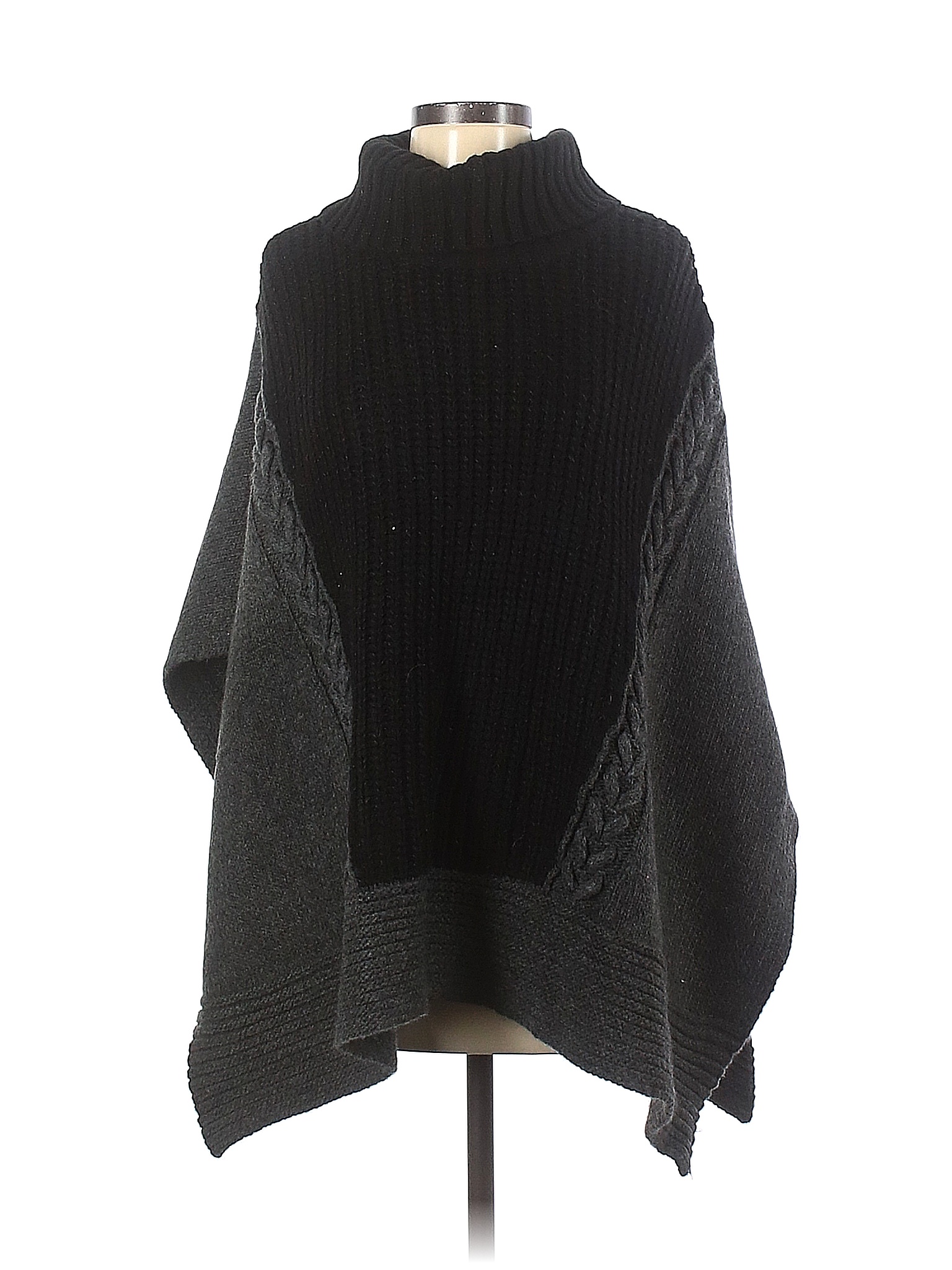 Simply Vera Vera Wang Solid Black Poncho Size XS - Sm - 56% off | thredUP