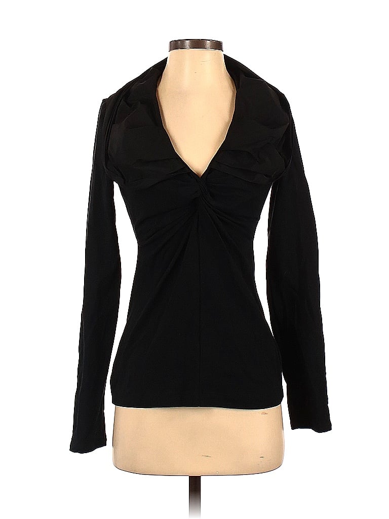 CAbi Solid Black Long Sleeve Top Size S - 83% off | thredUP