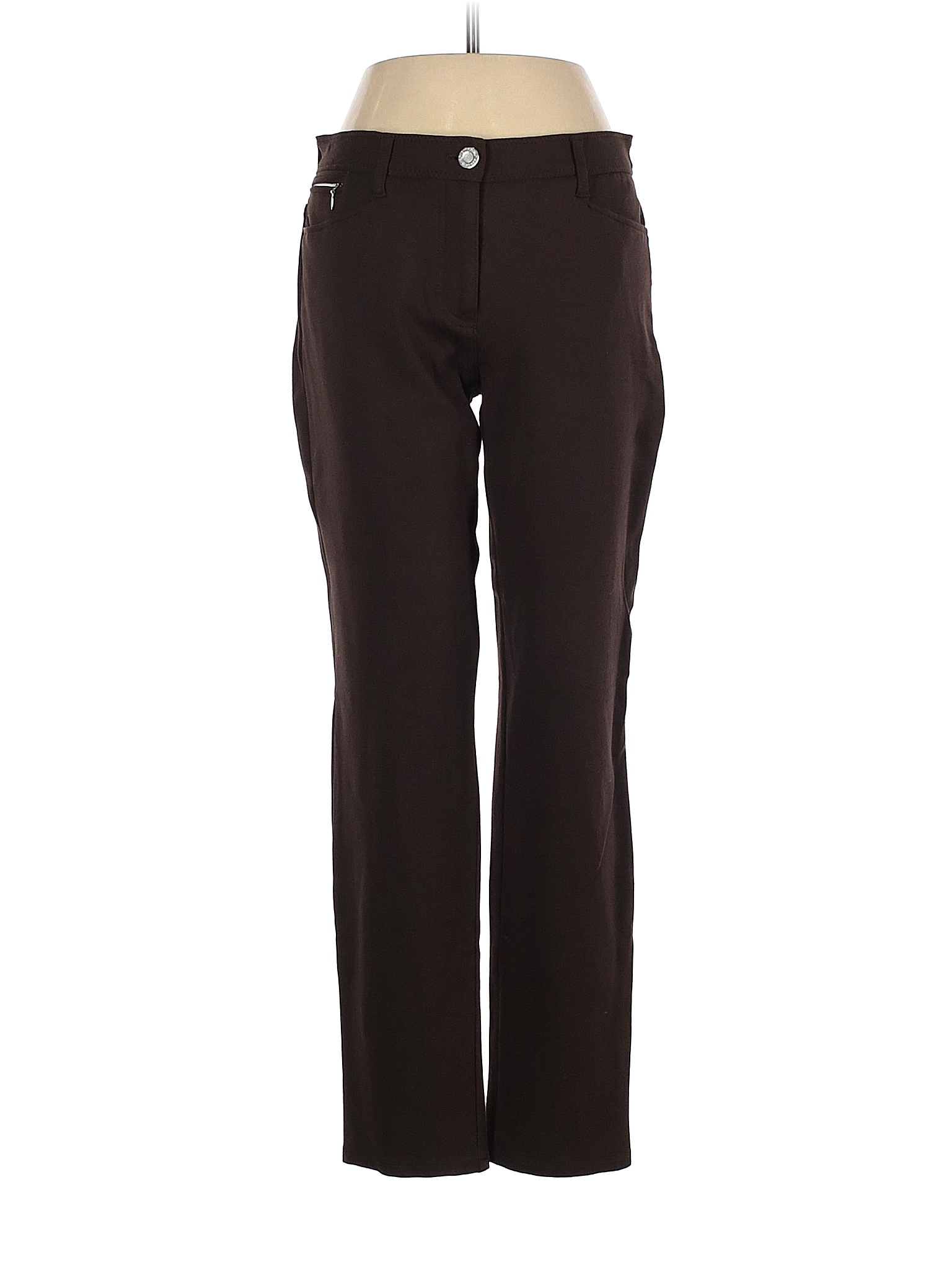 So Slimming by Chico's Solid Brown Casual Pants Size Sm (0.5) - 86% off ...
