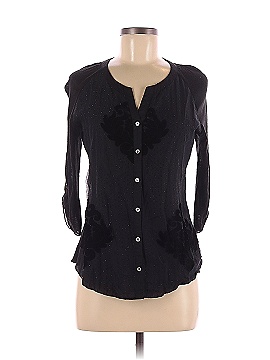 Nine West 3/4 Sleeve Button-Down Shirt (view 1)