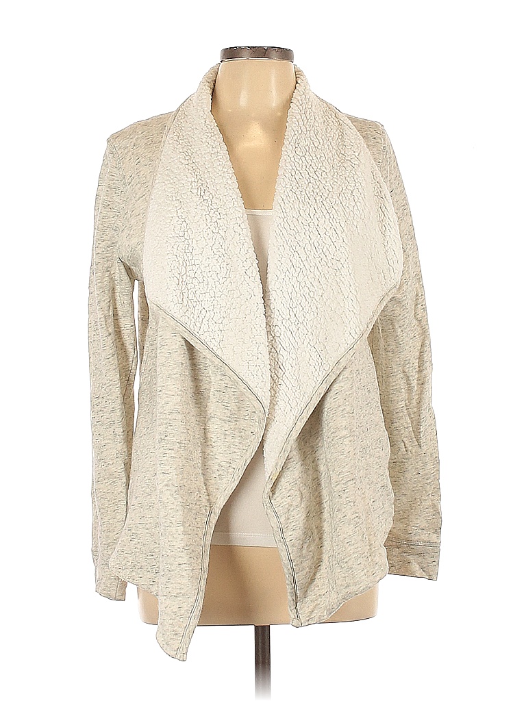 Sonoma Goods for Life 100% Cotton Solid Ivory Cardigan Size L - 61% off ...