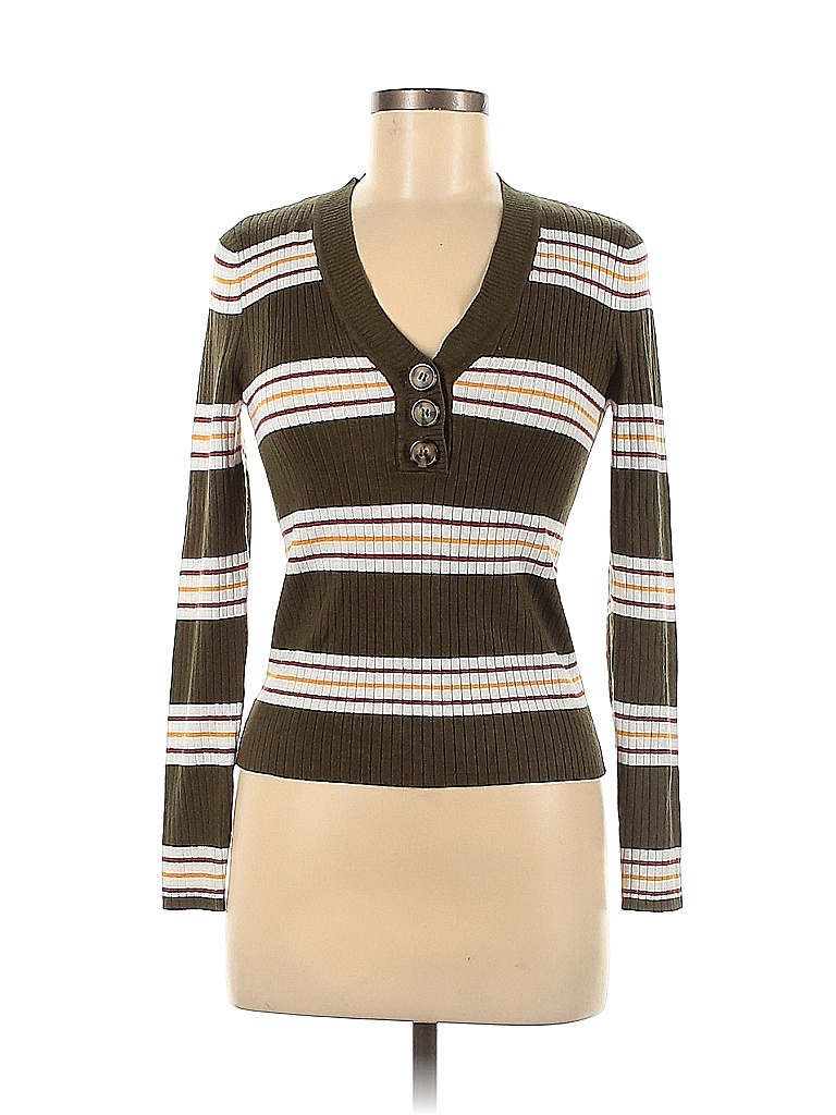 Sam Performance Pullover - Green Stripes main image 1