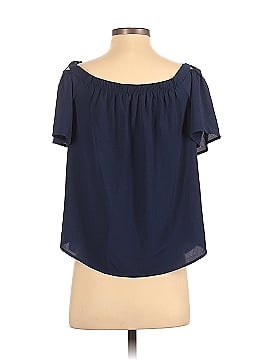 Lily Black Short Sleeve Blouse (view 2)