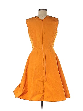 Jil Sander Navy Orange Flare Dress (view 2)