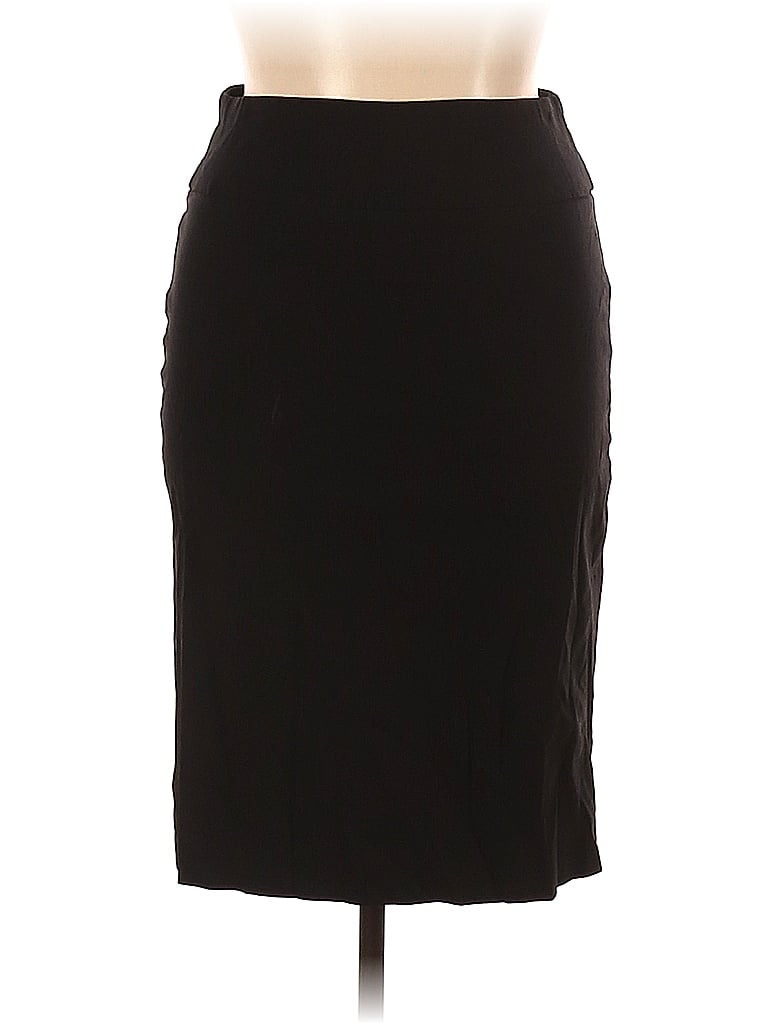 Ashley Stewart Solid Black Casual Skirt Size 14 Plus 81 Off Thredup