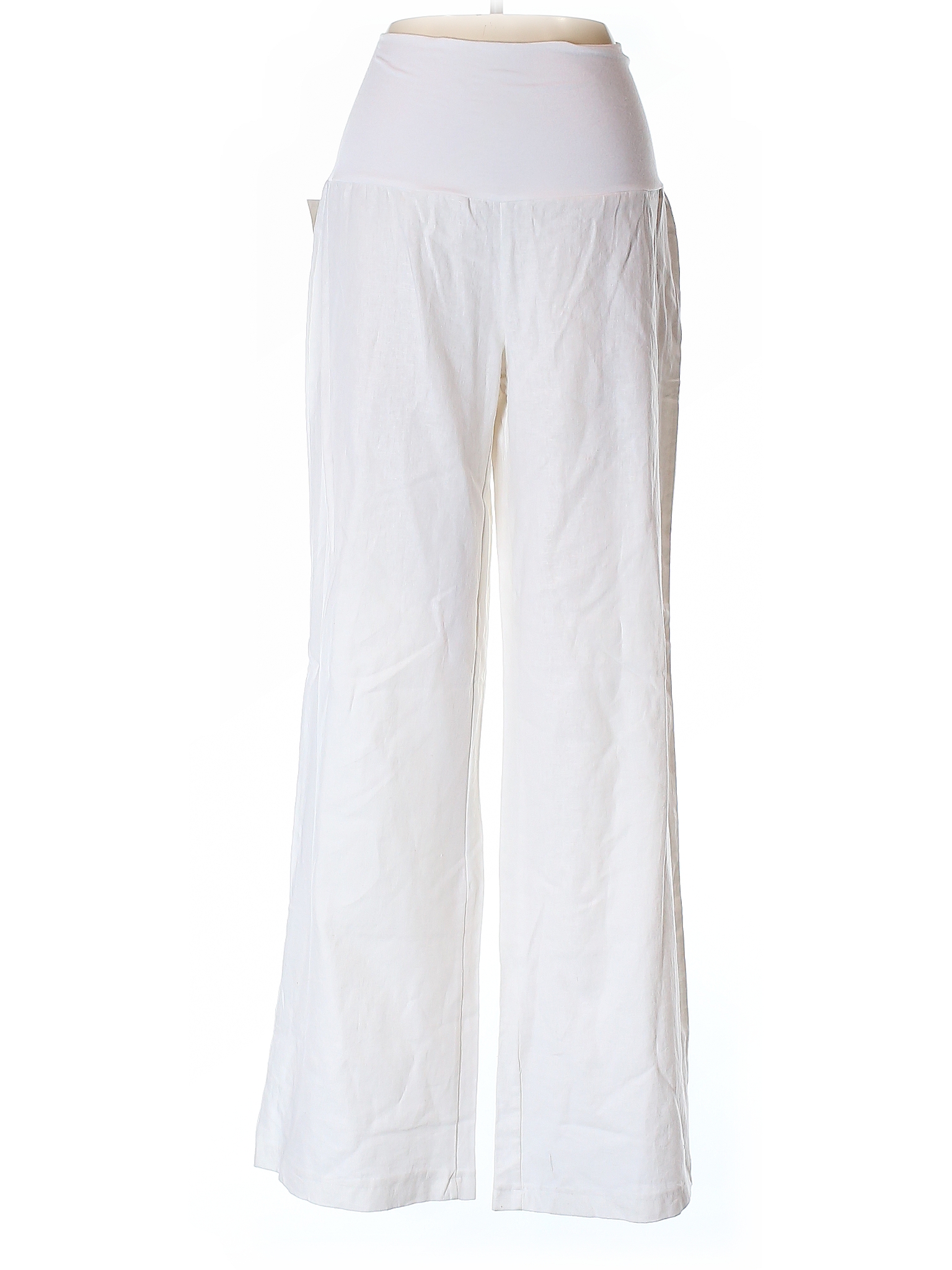 Love Tree Solid White Linen Pants Size S - 63% off | thredUP