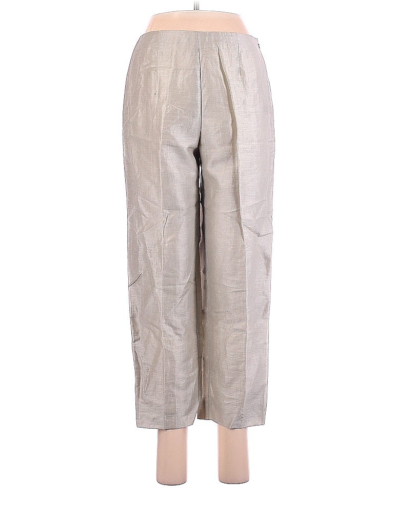 Sigrid Olsen Tan Linen Pants Size 6 85 off thredUP
