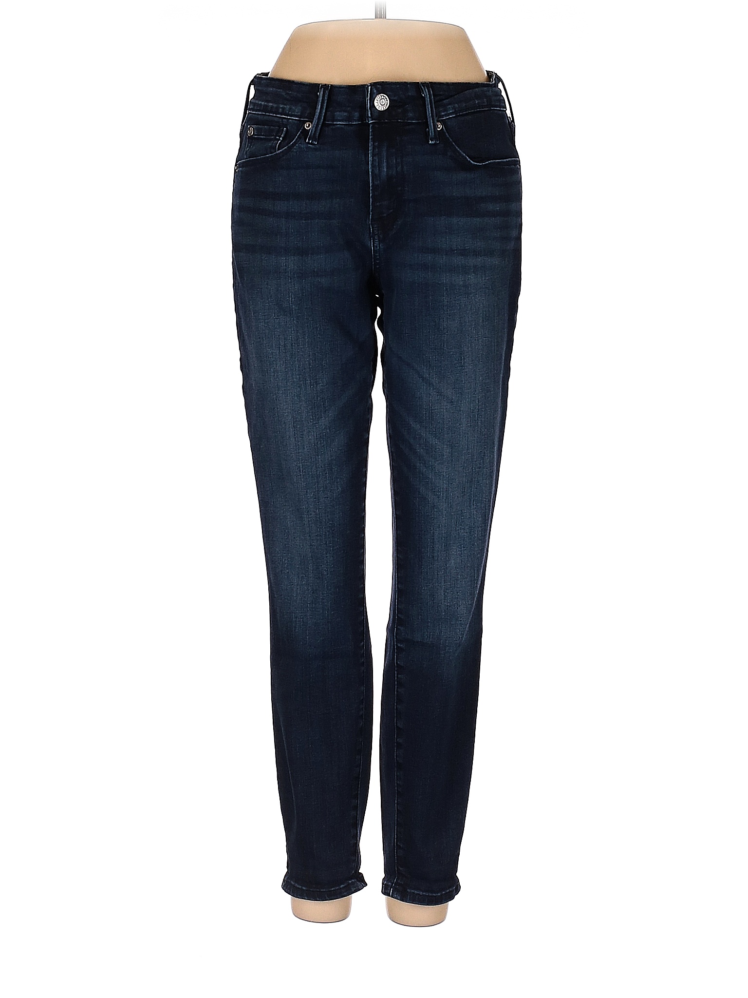 Denizen from Levi's Solid Blue Jeans 27 Waist - 63% off | thredUP