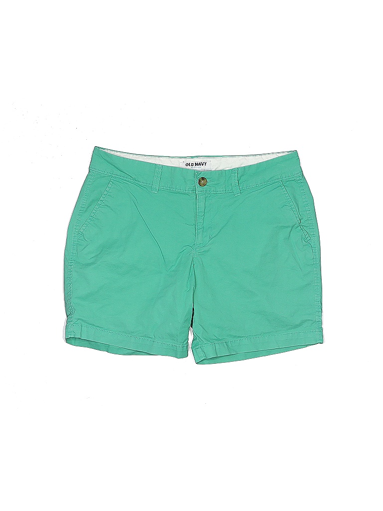 Old Navy Solid Blue Green Khaki Shorts Size 4 72 off thredUP