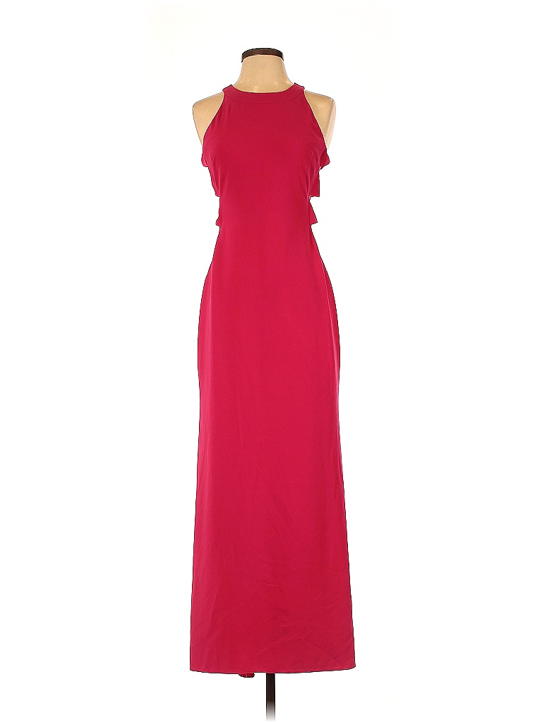 Halston Heritage Solid Red Cocktail Dress Size 4 80 Off Thredup