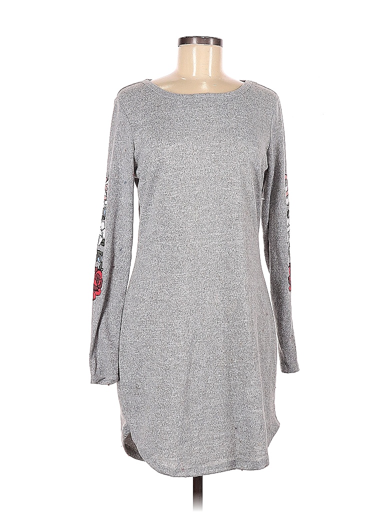 Bobbie Brooks Solid Gray Casual Dress Size M 58 Off Thredup