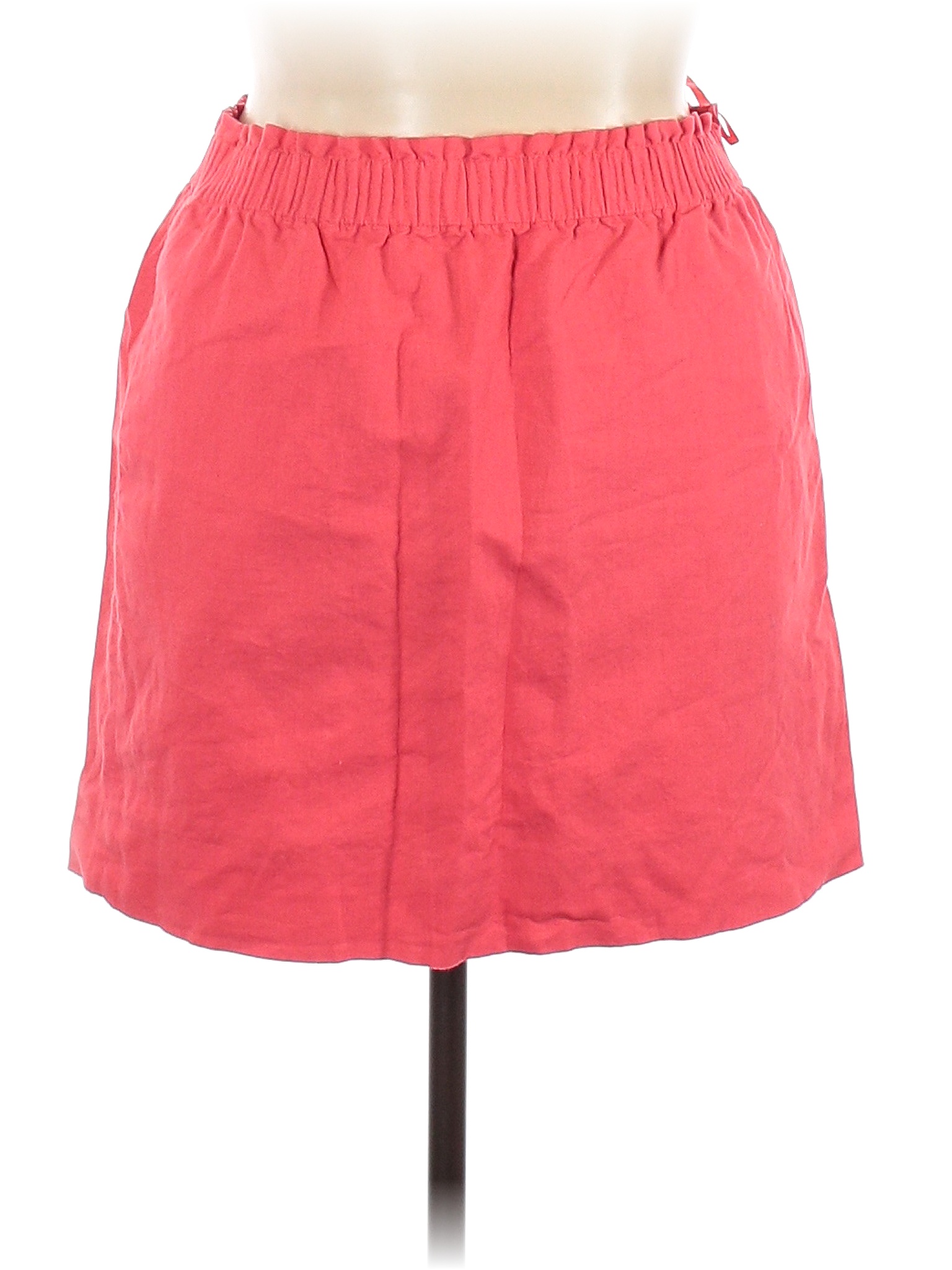 J.Crew Factory Store Solid Pink Red Casual Skirt Size 14 76 off
