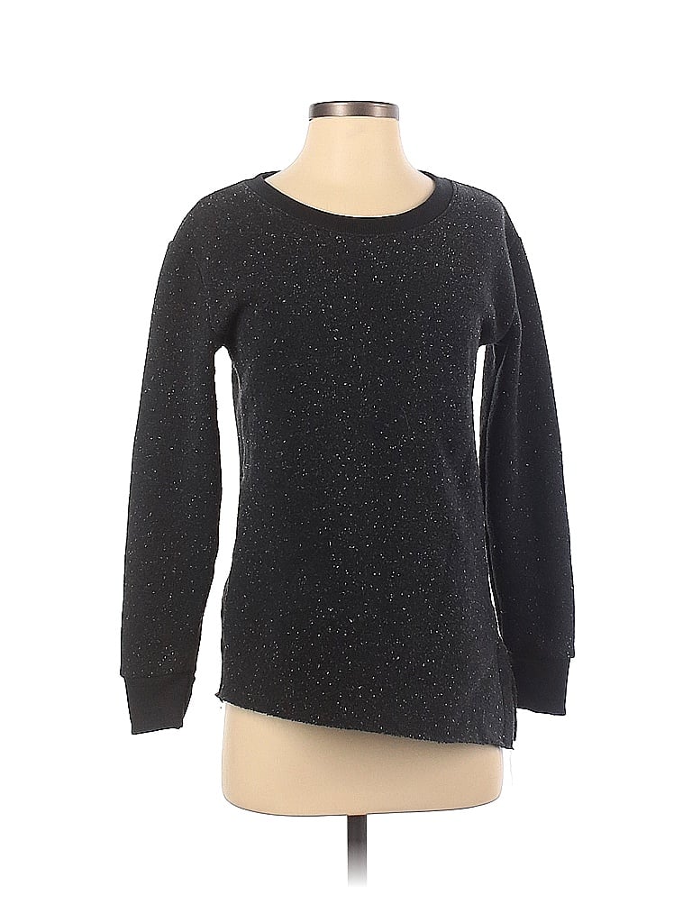 ALTERNATIVE Marled Black Sweatshirt Size XS - photo 1