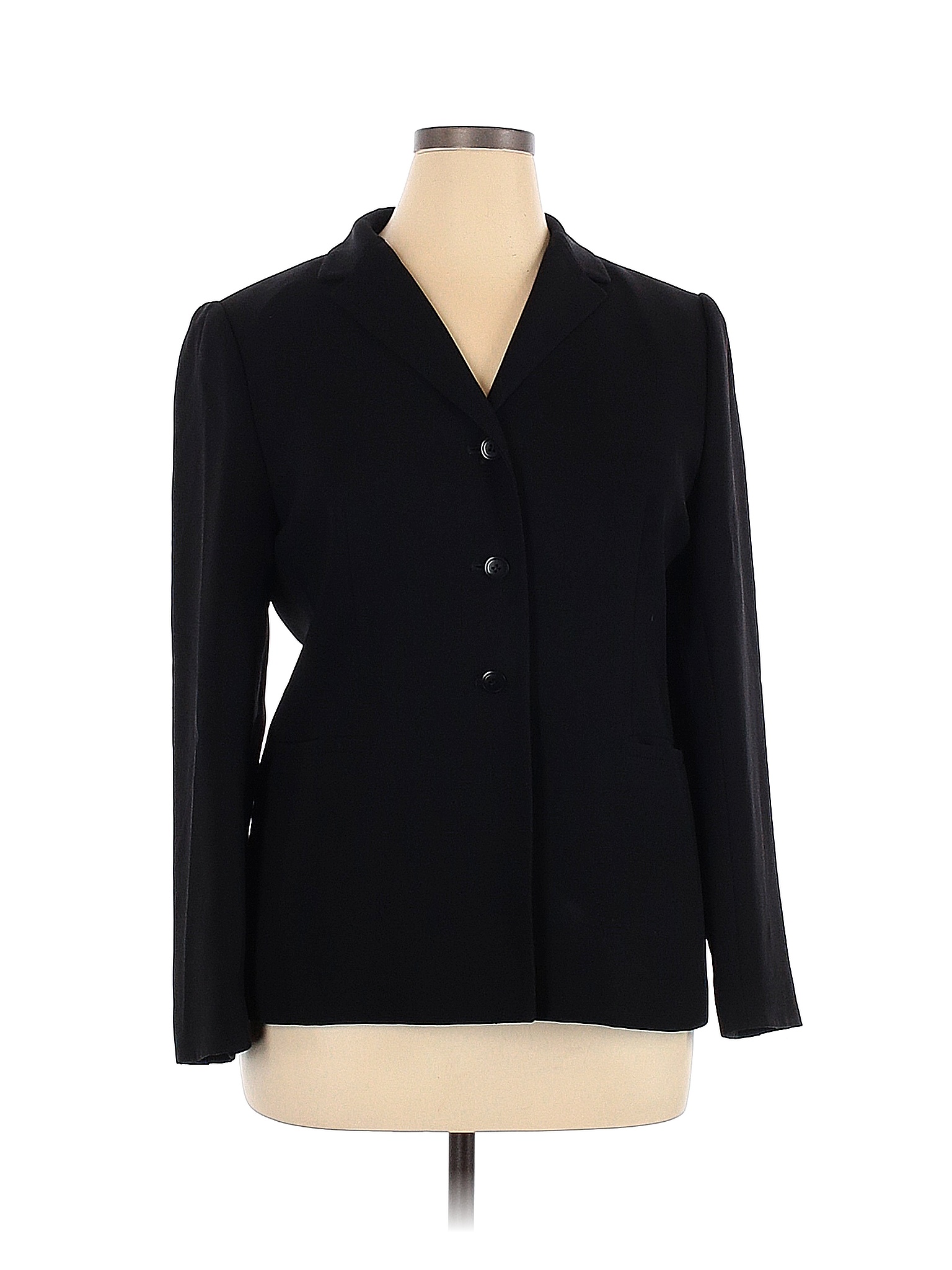 Casual Corner Solid Black Blazer Size 14 74 off thredUP