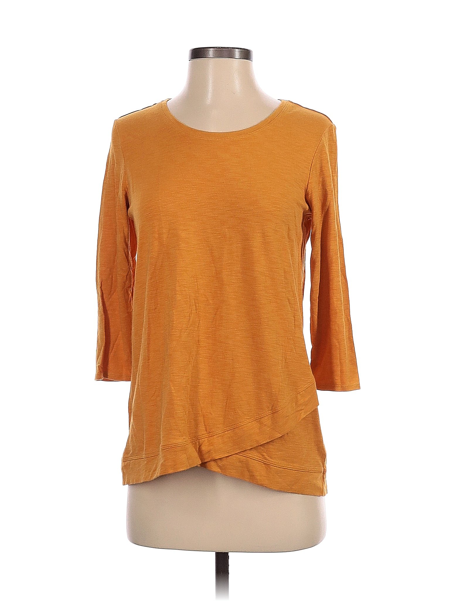 Sigrid Olsen Solid Yellow Long Sleeve Top Size S 86 Off Thredup