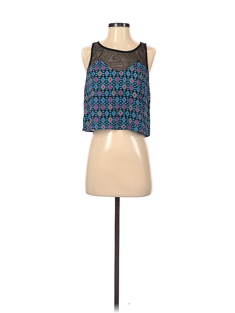 Pre-owned Socialite Sleeveless Blouse In Blue