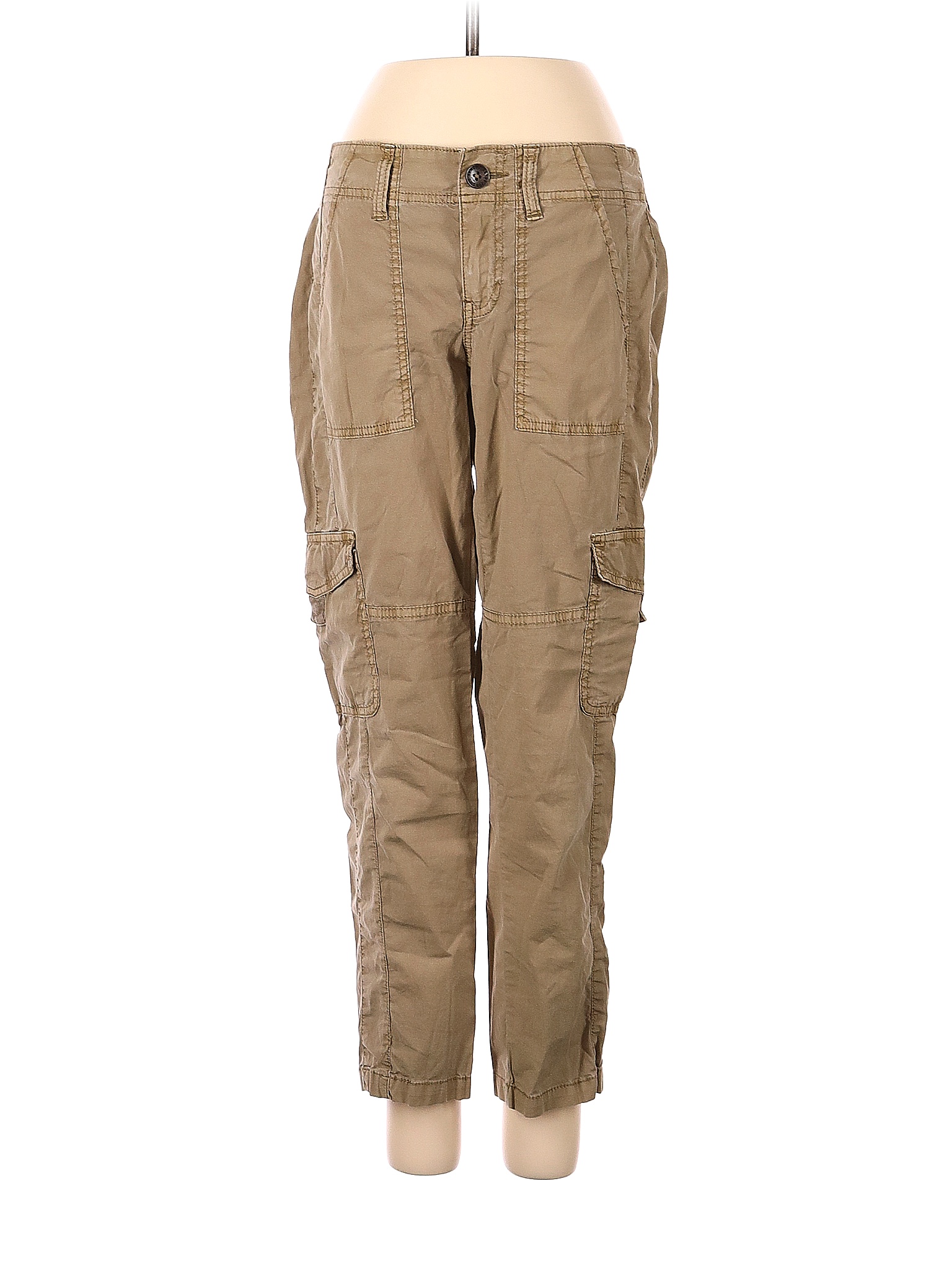 Sonoma Goods for Life Solid Brown Tan Cargo Pants Size 2 (Petite) - 72% ...