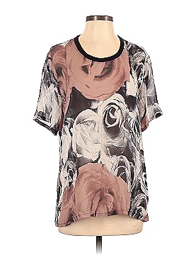 BLK DNM Short Sleeve Silk Top (view 1)