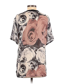 BLK DNM Short Sleeve Silk Top (view 2)