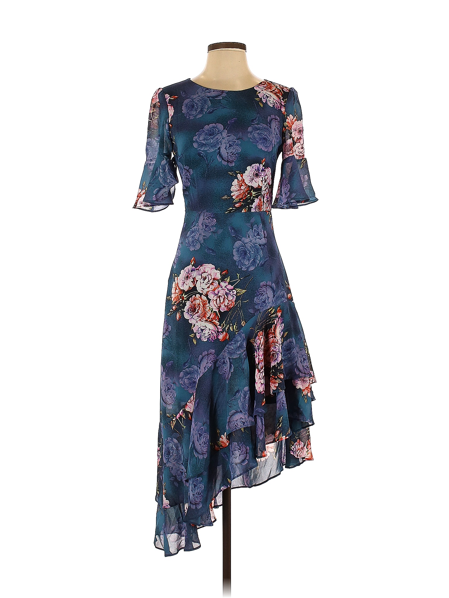 Stylewe Floral Blue Casual Dress Size S 72 Off Thredup