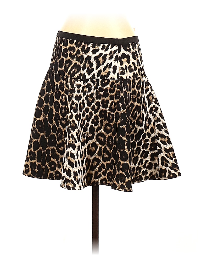 Karen Kane Animal Print Leopard Print Multi Color Gold Casual Skirt Size S - photo 1