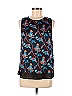 Thakoon Collective 100% Polyester Black Daisy Printed Sleeveless Top Size 8 - photo 1