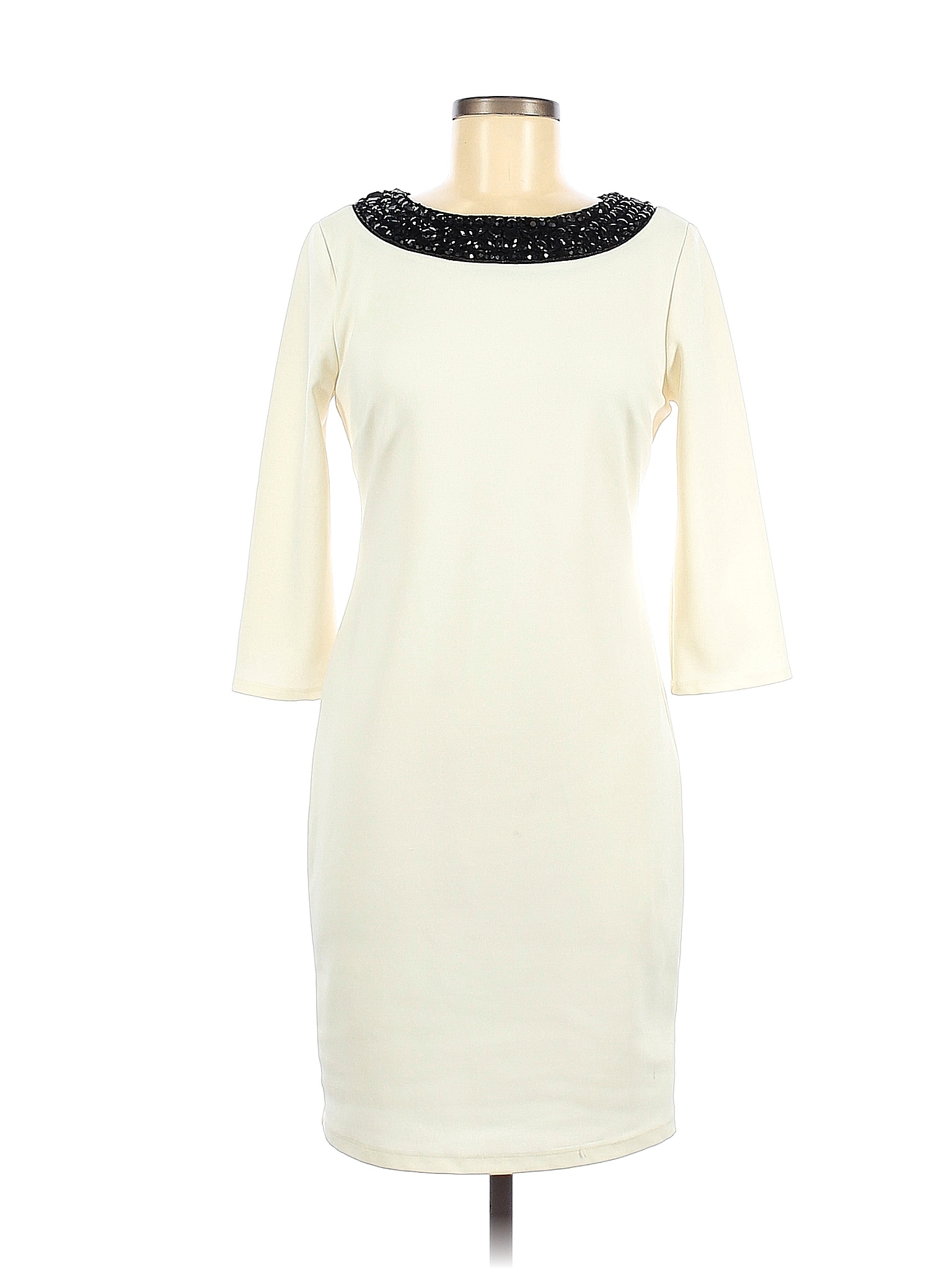 Bisou Bisou Solid Ivory Cocktail Dress Size 8 - 81% off | thredUP