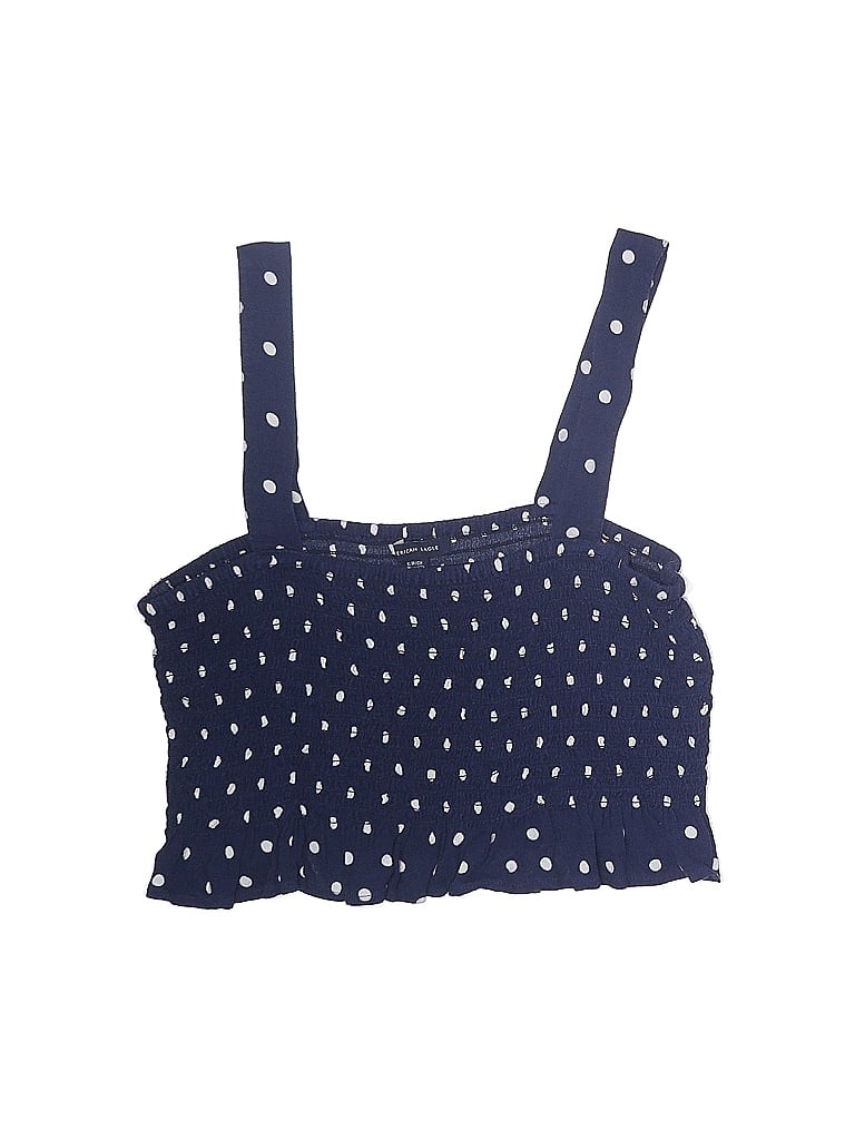 Pre-owned American Eagle Outfitters Kids' Tank Top Blue Square Neckline Tops