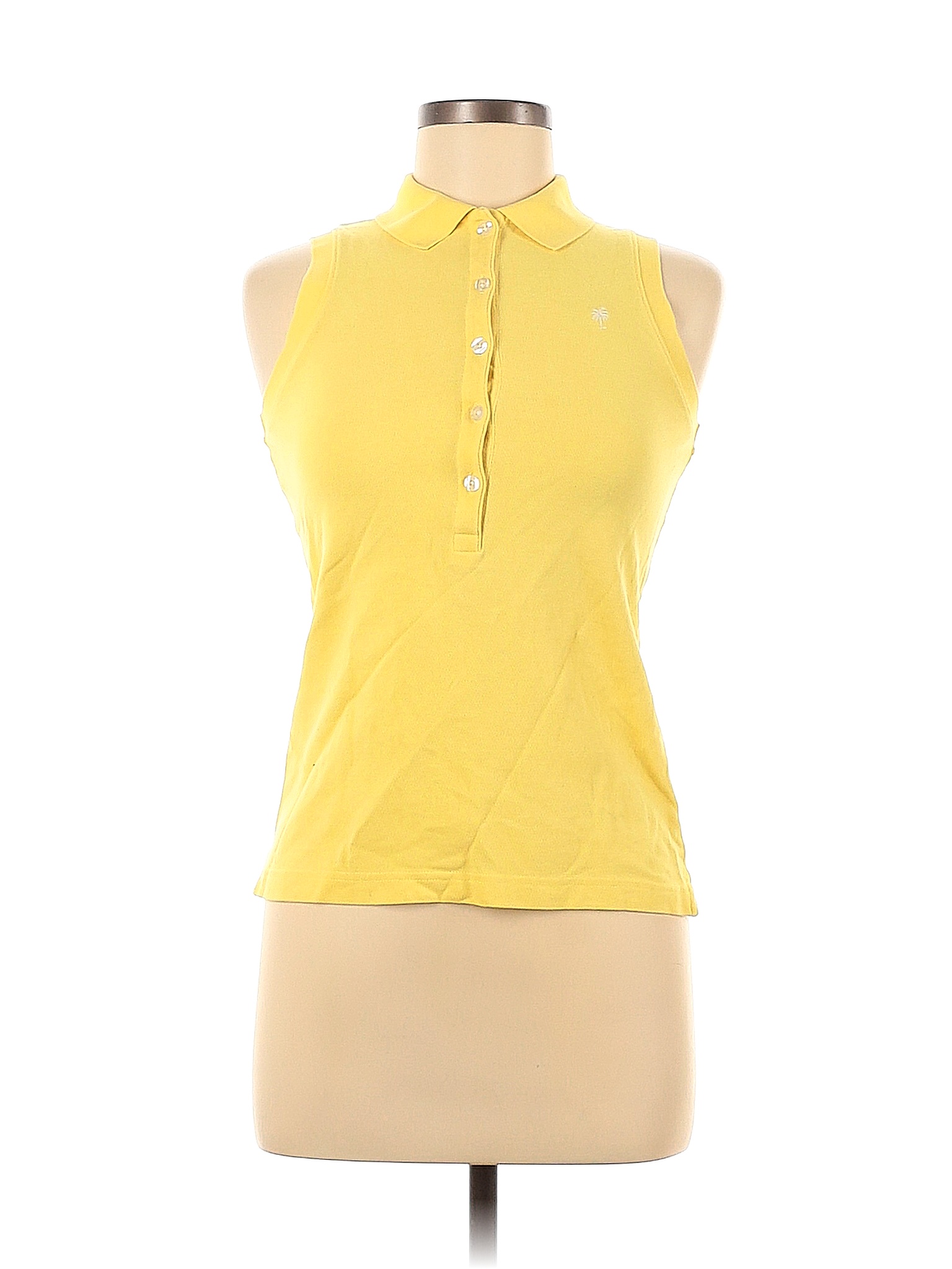 Lilly Pulitzer Solid Yellow Sleeveless Polo Size Xs 78 Off Thredup