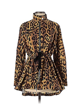 Adam Lippes Collective Leopard Anorak Jacket (view 1)