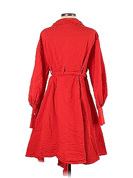 ADEAM Red Wrap Dress (view 2)