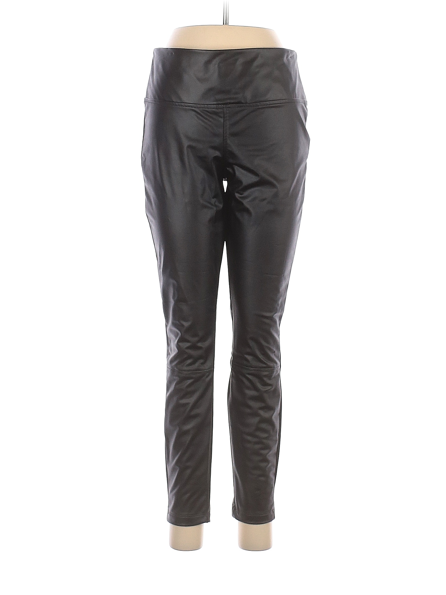 A New Day Black Faux Leather Pants Size M - 60% off | thredUP