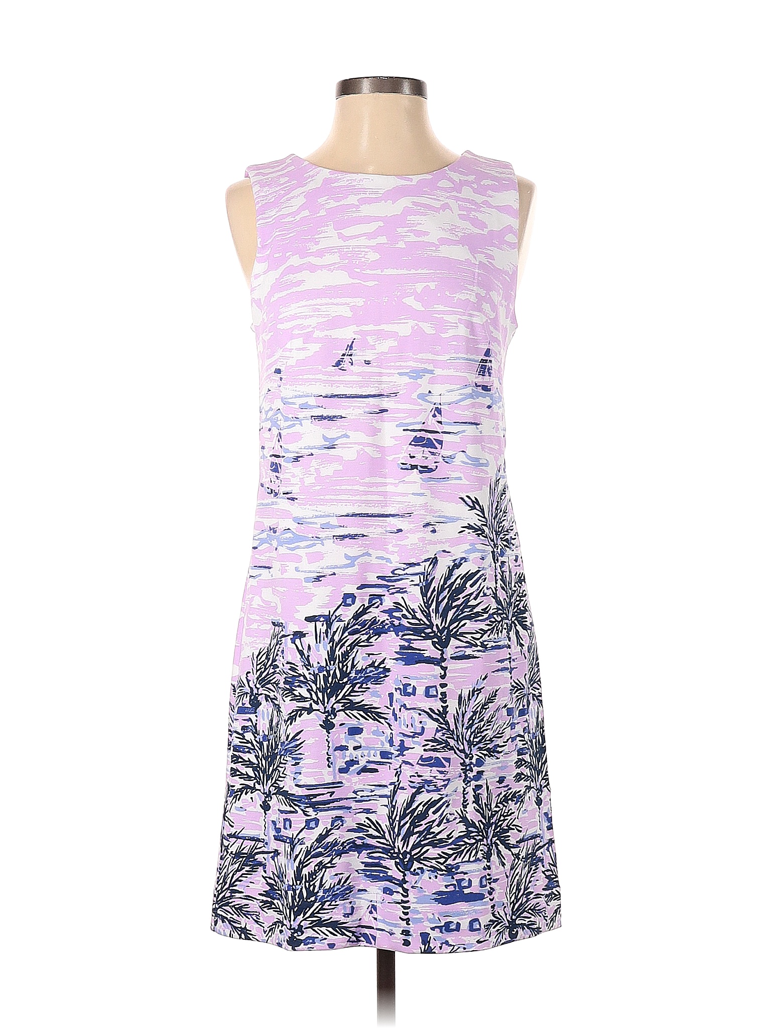 Dress Casual Midi By Lilly Pulitzer In Pink & Purple, Size: Xs