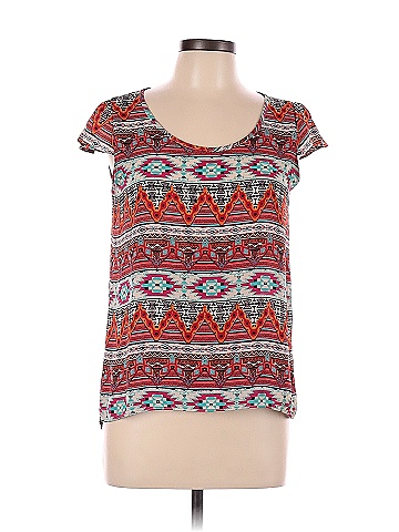 Pink Rose Short Sleeve Blouse (view 1)