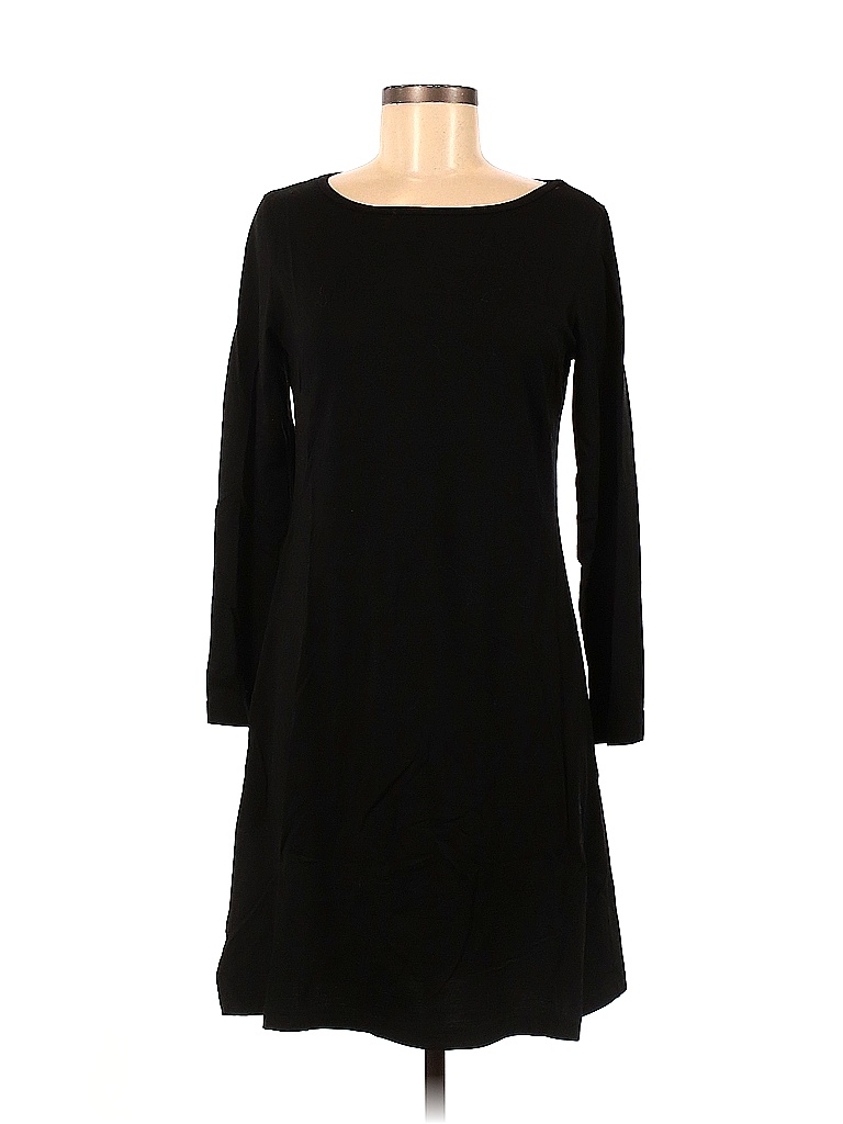 Sahalie 100% Wool Solid Black Casual Dress Size M - 70% off | thredUP