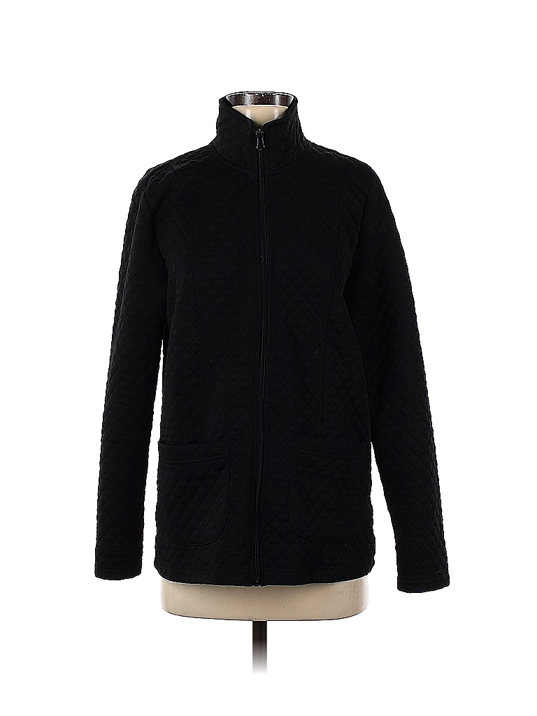 Basic Editions Solid Black Jacket Size S - 78% off | thredUP