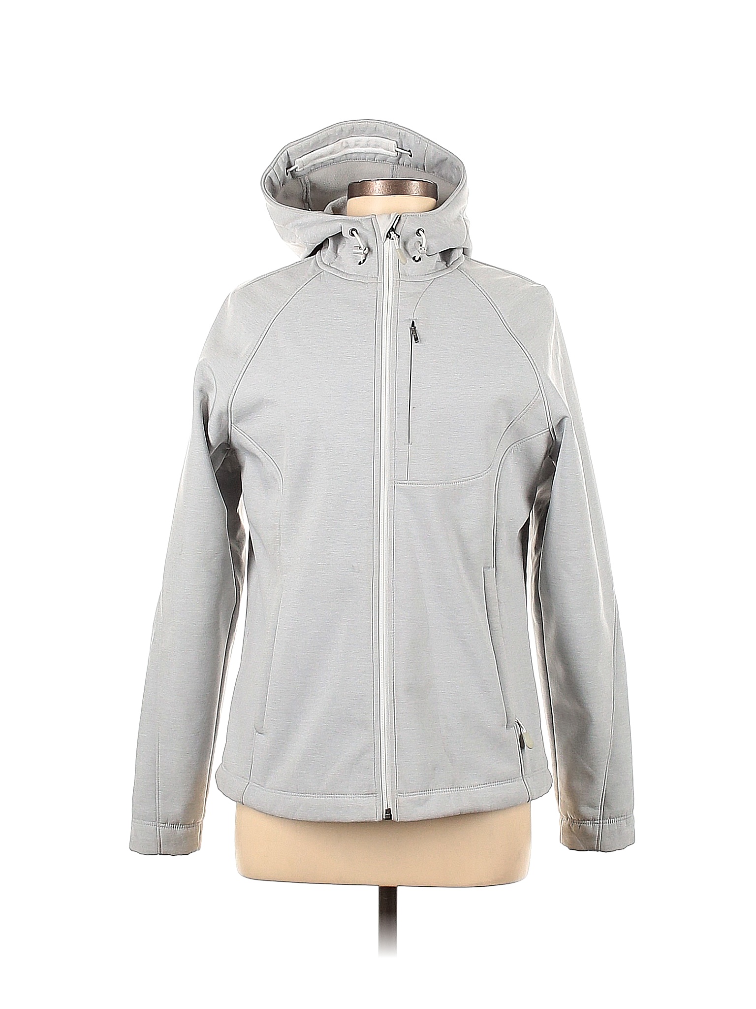 KIRKLAND Signature 100% Polyester Solid Gray Track Jacket Size M - 53% ...