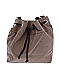 Garnet Hill Leather Bucket Bag