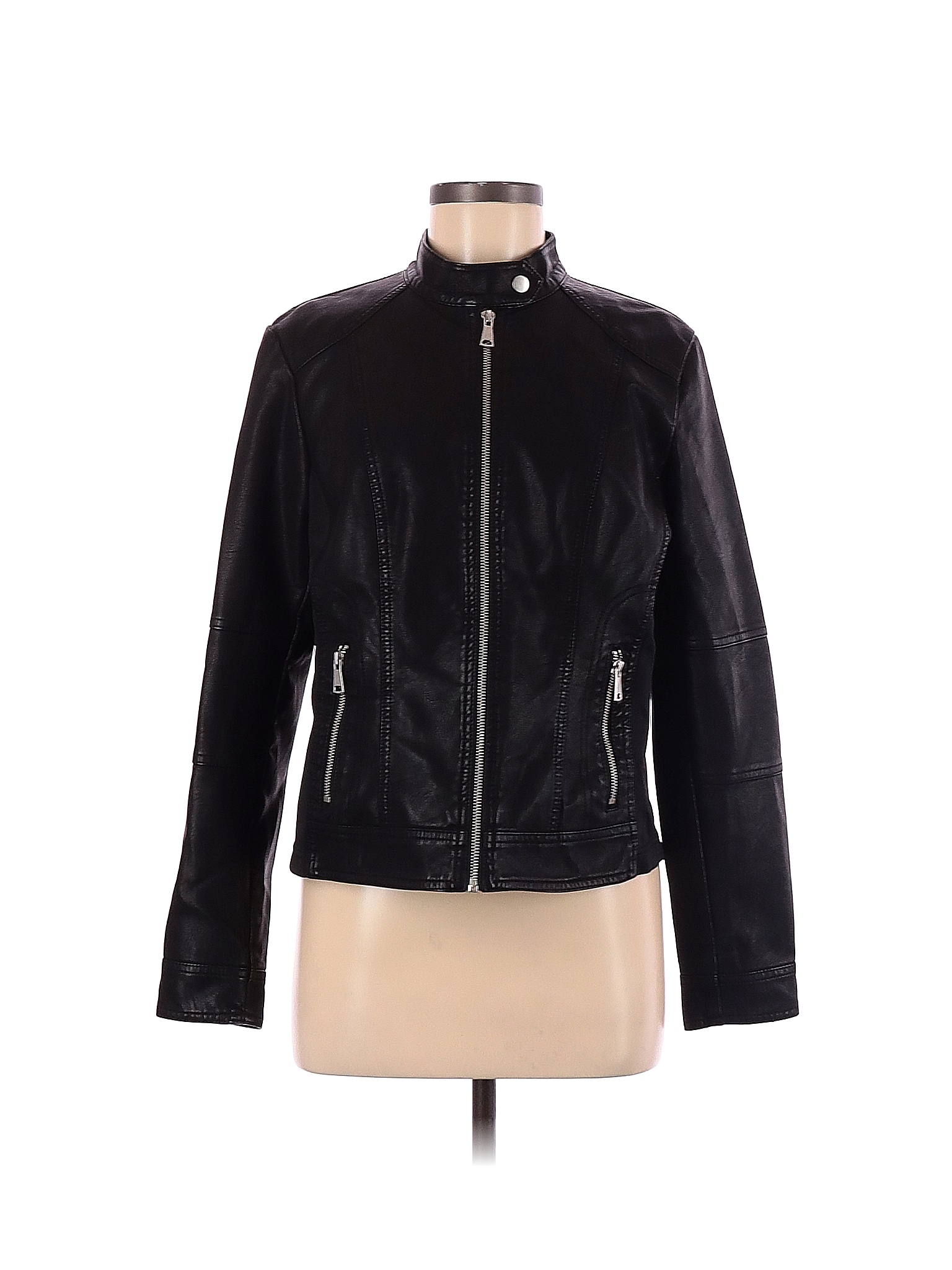 baccini jacket faux leather