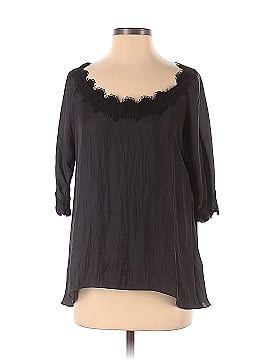 Zara W&B Collection Short Sleeve Blouse (view 1)