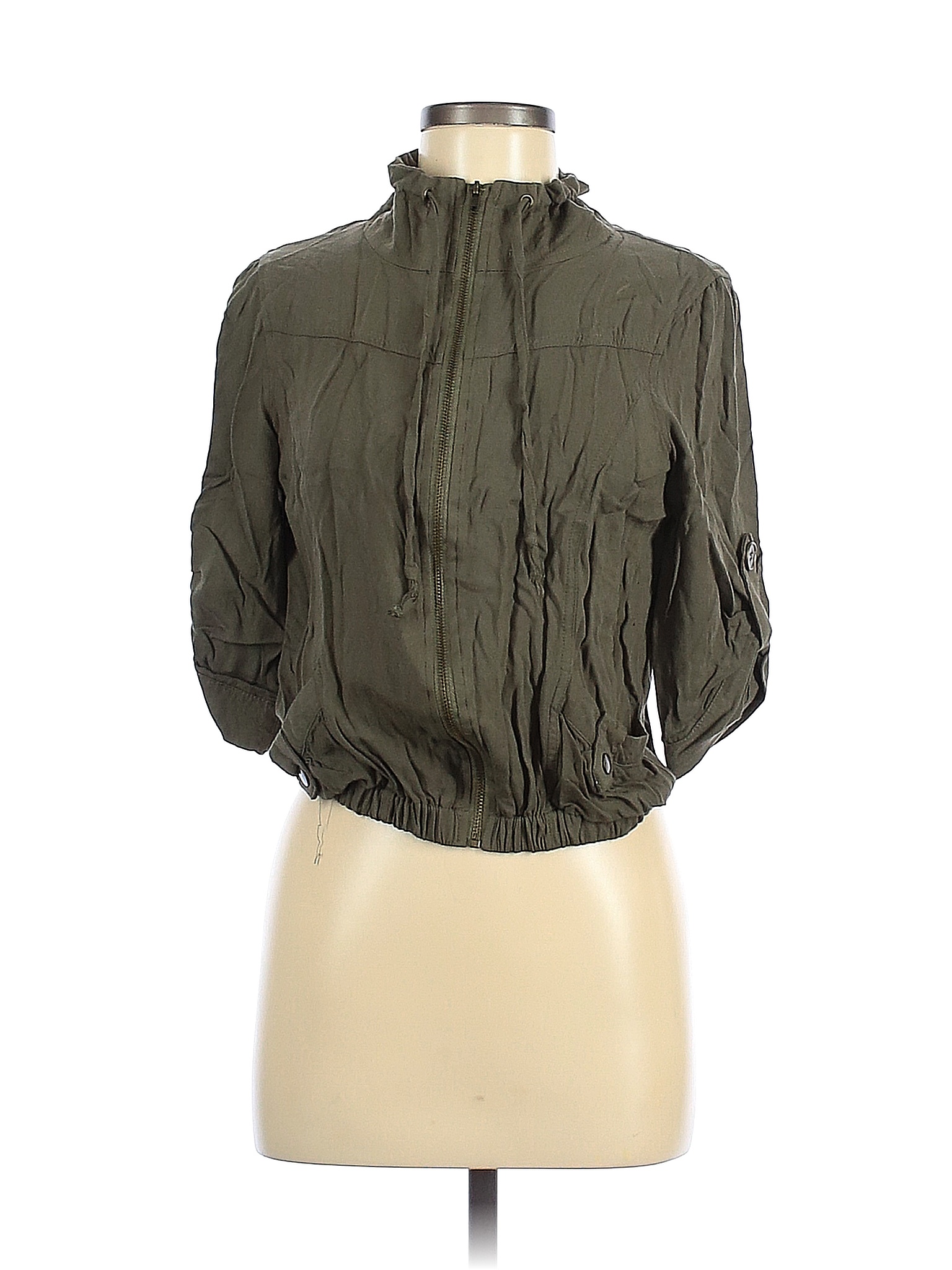 Wet Seal Solid Colored Green Jacket Size M 71 Off Thredup