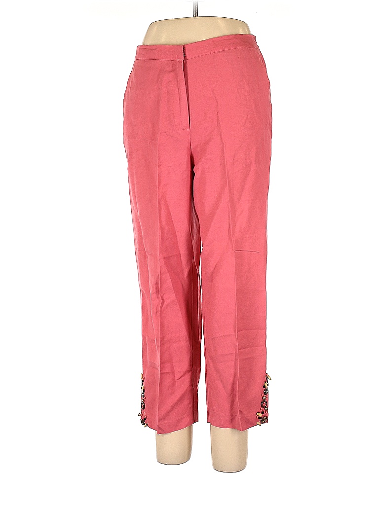 Ruby Rd. Solid Pink Linen Pants Size 10 - 76% off | thredUP
