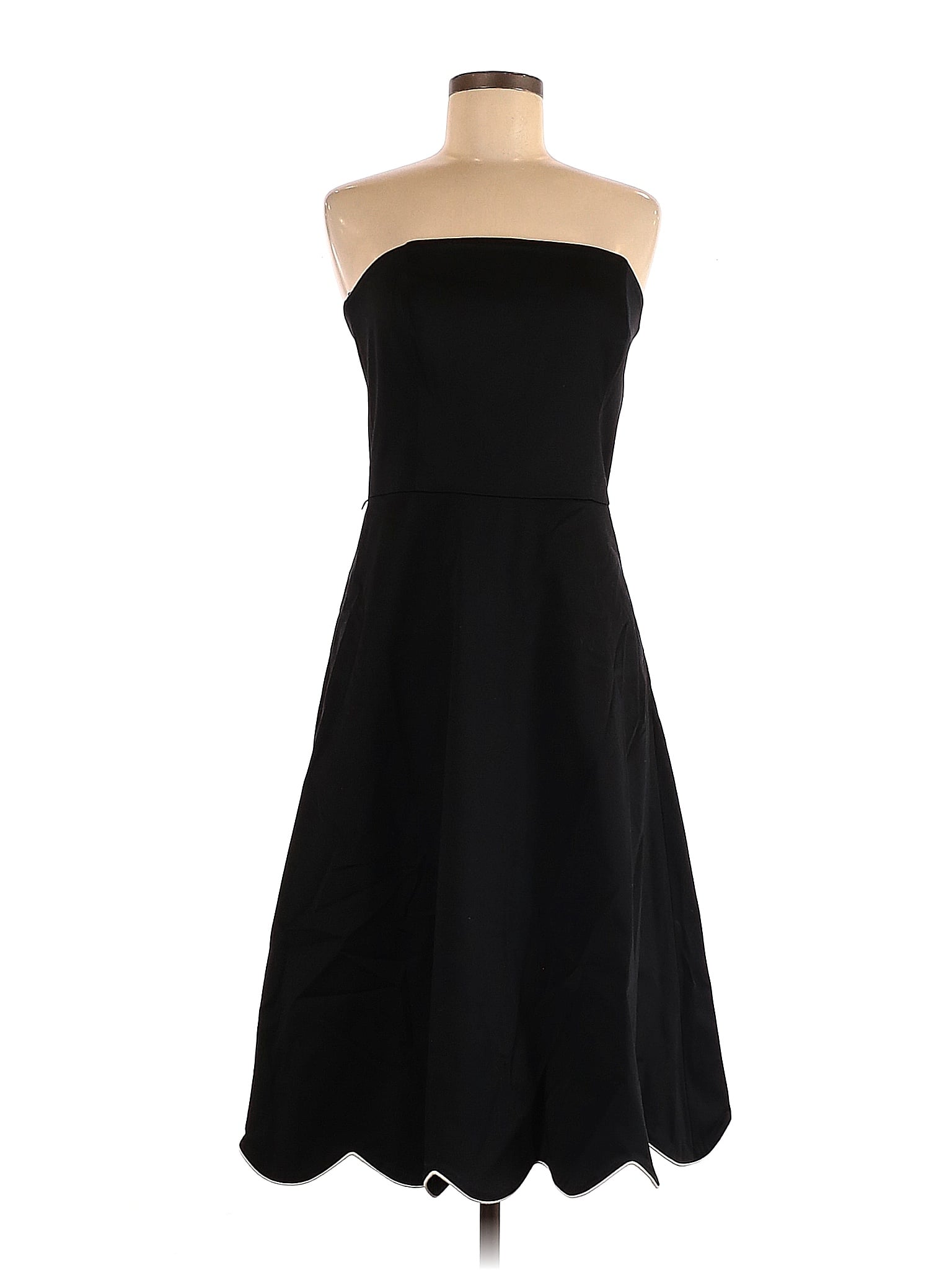 White House Black Market Solid Black Cocktail Dress Size 8 90 off