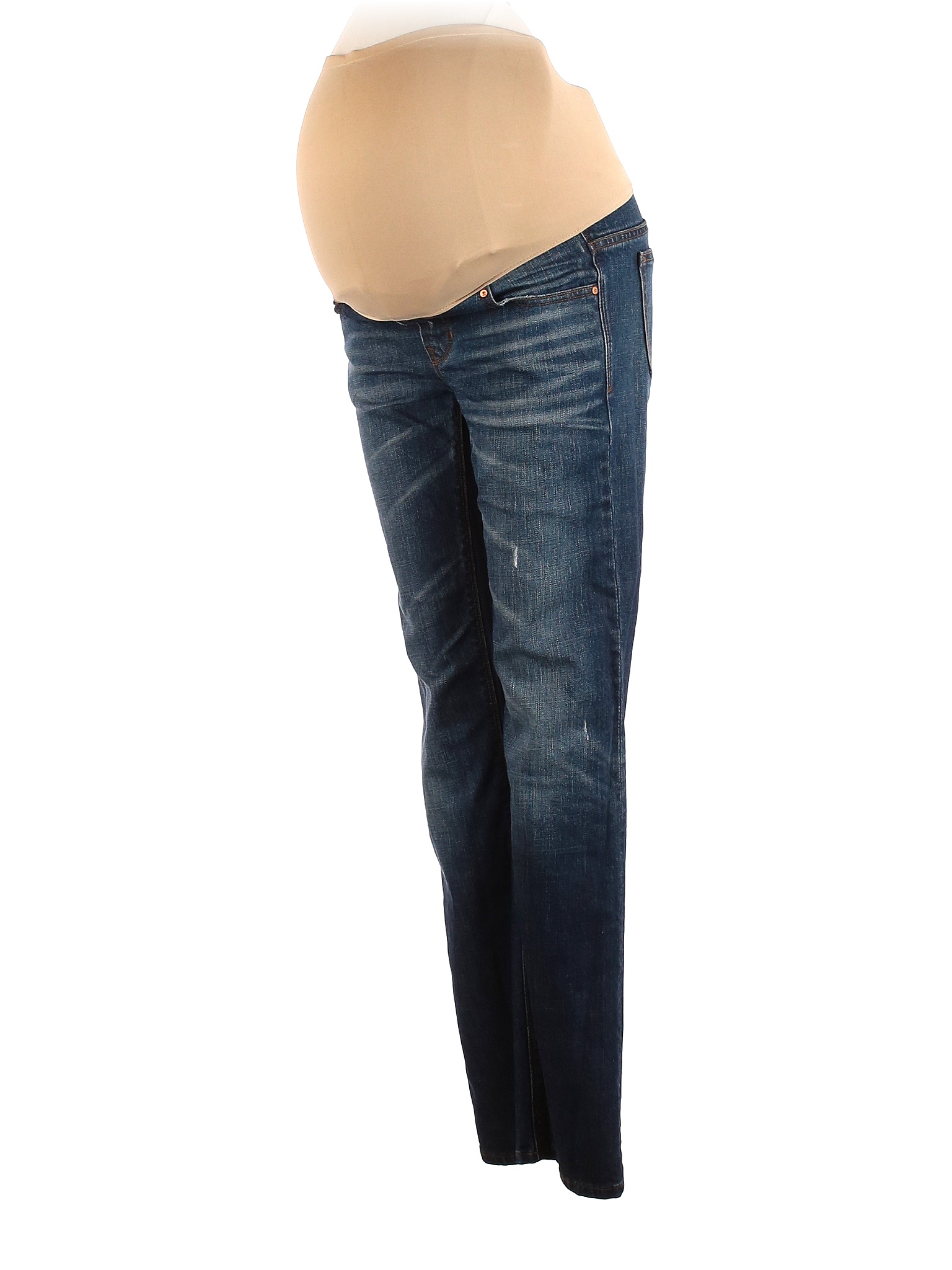 Gap Maternity Solid Blue Jeans 26 Waist (Maternity) 78 off thredUP