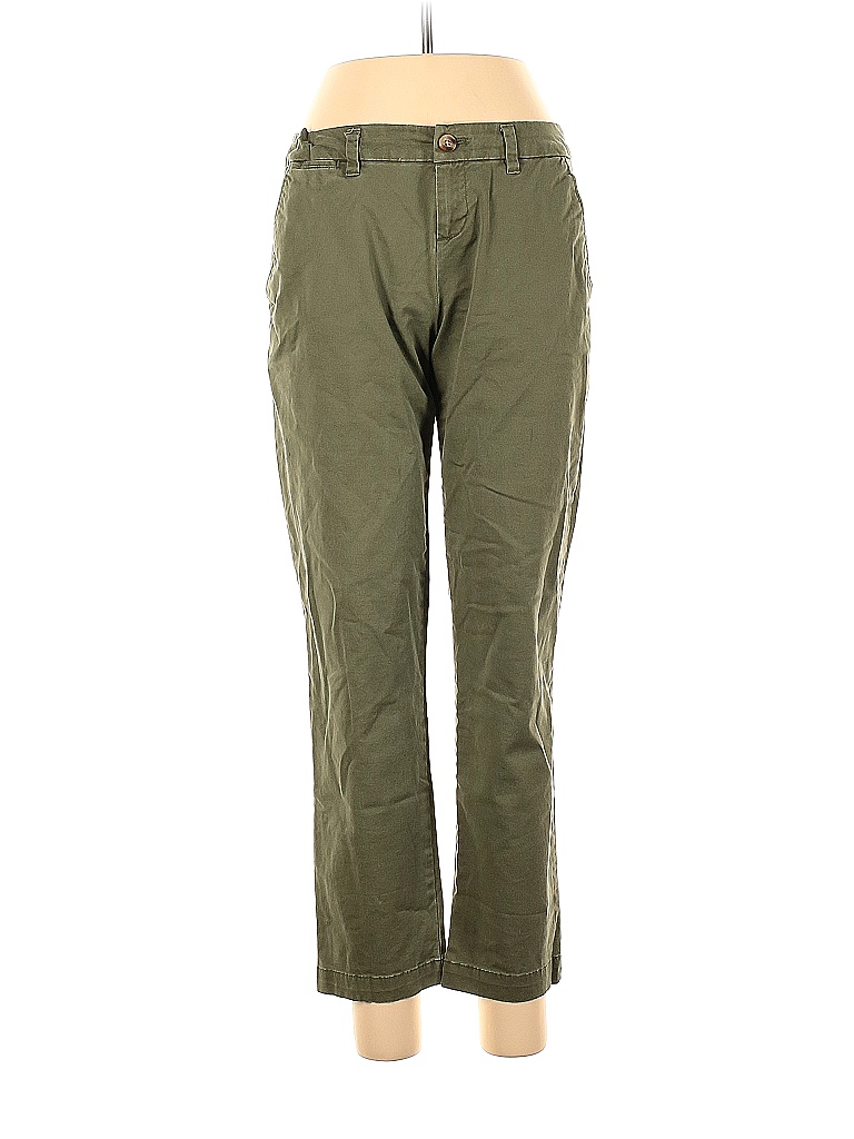 Faded Glory Solid Colored Green Khakis Size 6 (Petite) - 72% off | thredUP