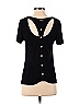 Mia Melon Black Short Sleeve Top Size XS - photo 2