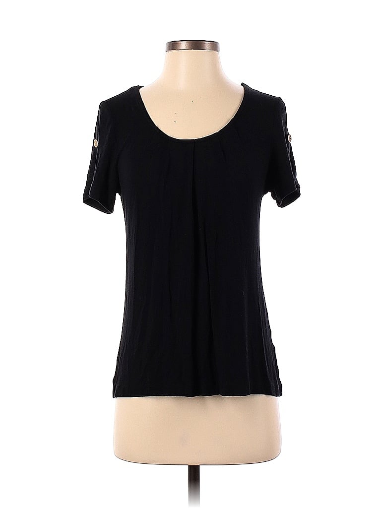 Mia Melon Black Short Sleeve Top Size XS - photo 1
