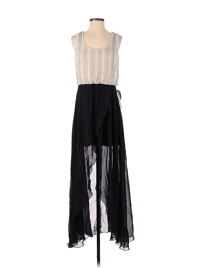 Pre-owned As U Wish Casual Dress In Black