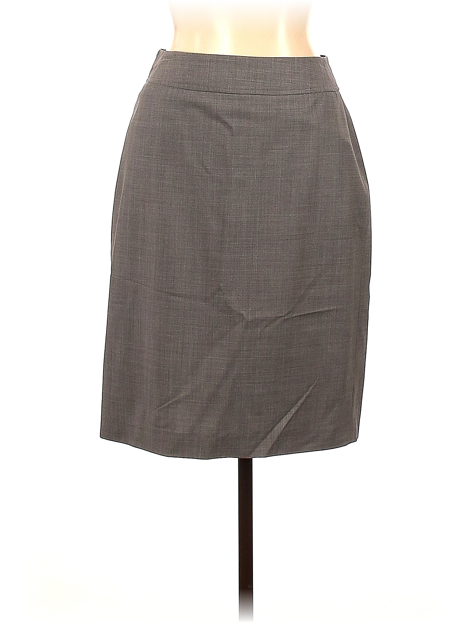 Casual Corner Solid Gray Wool Skirt Size 10 - 82% off | ThredUp